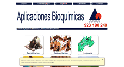 Desktop Screenshot of aplicacionesbioquimicas.com